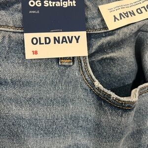 Old Navy Blue Straight Jeans Classic Denim